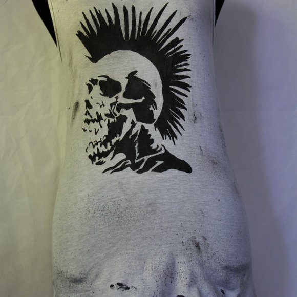 The Exploited Punk Skull Mohawk Handmade Women's - Picture 4 of 6